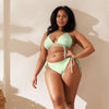 Liberté Chérie™ | <b>Maillot De Bain Féministe Deux Pièces Mon Coeur Vert Pastel</b>