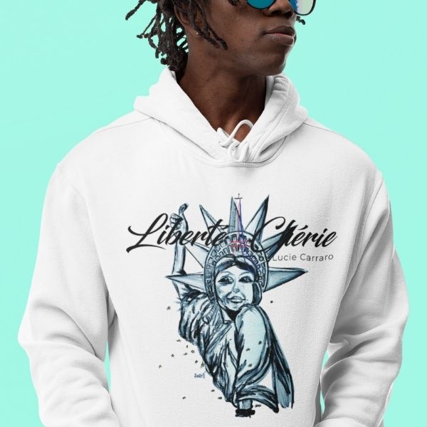 Liberté Chérie™ | <b>Sweat Féministe À Capuche Statut : Libéré</b>