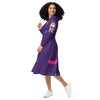 Liberté Chérie™ | <b>Robe Féministe Midi Simone 90' Purple</b>