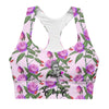 Liberté Chérie™ | <b>Brassière de Sport Féministe Florale Frida Kahlo</b>