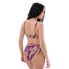 Liberté Chérie™ | <b>Maillot De Bain Éco-Responsable Taille Haute Prune Mon Coeur</b>