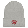 Liberté Chérie™ | <b>Bonnet Féministe à Revers 100% Acrylique Brodé Mon Coeur</b>