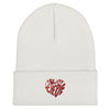 Liberté Chérie™ | <b>Bonnet Féministe à Revers 100% Acrylique Brodé Mon Coeur</b>