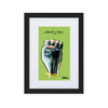 Liberté Chérie™ | <b>Affiche Pop Art Féministe Encadrée Girl Power Vert</b>