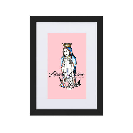 Liberté Chérie™ | <b>Affiche Pop Art Féministe Rose</b>