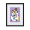 Liberté Chérie™ | <b>Affiche Pop Art Féministe We Can Do It Lilas</b>