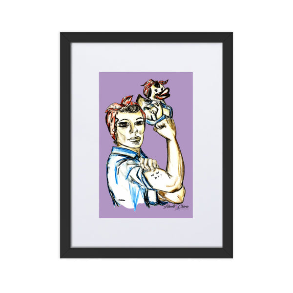 Liberté Chérie™ | <b>Affiche Pop Art Féministe We Can Do It Lilas</b>