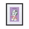 Liberté Chérie™ | <b>Affiche Pop Art Féministe Tous Egaux Lilas</b>