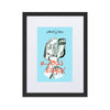Liberté Chérie™ | <b>Affiche Pop Art Féministe Tous Egaux Bleu</b>