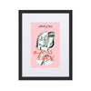 Liberté Chérie™ | <b>Affiche Pop Art Féministe Tous Egaux Rose</b>