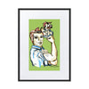 Liberté Chérie™ | <b>Affiche Pop Art Féministe We Can Do It Vert</b>