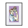 Liberté Chérie™ | <b>Affiche Pop Art Féministe We Can Do It Lilas</b>