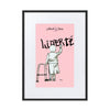 Liberté Chérie™ | <b>Affiche Pop Art Féministe Encadrée Mamie Rose</b>