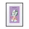 Liberté Chérie™ | <b>Affiche Pop Art Féministe Tous Egaux Lilas</b>
