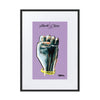 Liberté Chérie™ | <b>Affiche Pop Art Féministe Encadrée Girl Power Lilas</b>