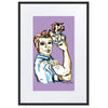 Liberté Chérie™ | <b>Affiche Pop Art Féministe We Can Do It Lilas</b>