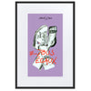Liberté Chérie™ | <b>Affiche Pop Art Féministe Tous Egaux Lilas</b>
