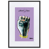 Liberté Chérie™ | <b>Affiche Pop Art Féministe Encadrée Girl Power Lilas</b>