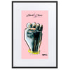 Liberté Chérie™ | <b>Affiche Pop Art Féministe Encadrée Power Rose</b>