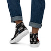 Liberté Chérie™ | <b>Baskets Féministes Hautes En Toile Homme Votez Simone Noire</b>