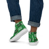 Liberté Chérie™ | <b>Baskets Féministes Hautes En Toile Homme Votez Frida Vert</b>