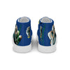 Liberté Chérie™ | <b>Baskets Féministes Hautes En Toile Homme Girl Power Marine</b>