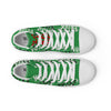 Liberté Chérie™ | <b>Baskets Féministes Hautes En Toile Homme Votez Frida Vert</b>