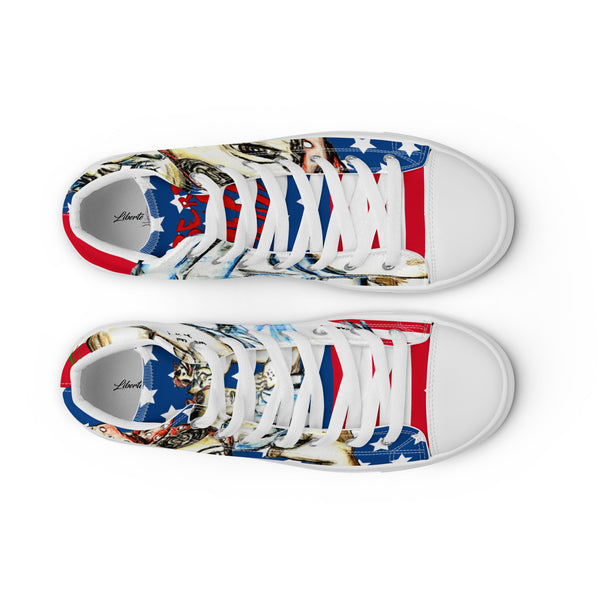 Liberté Chérie™ | <b>Baskets Féministes Hautes En Toile Homme We Can Do it</b>