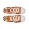 Liberté Chérie™ | <b>Baskets Féministes Hautes En Toile Homme Votez Frida Orange</b>