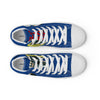 Liberté Chérie™ | <b>Baskets Féministes Hautes En Toile Homme Girl Power Marine</b>
