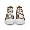 Liberté Chérie™ | <b>Baskets Féministes Hautes En Toile Homme Votez Simone Marron</b>