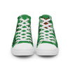 Liberté Chérie™ | <b>Baskets Féministes Hautes En Toile Homme Votez Frida Vert</b>