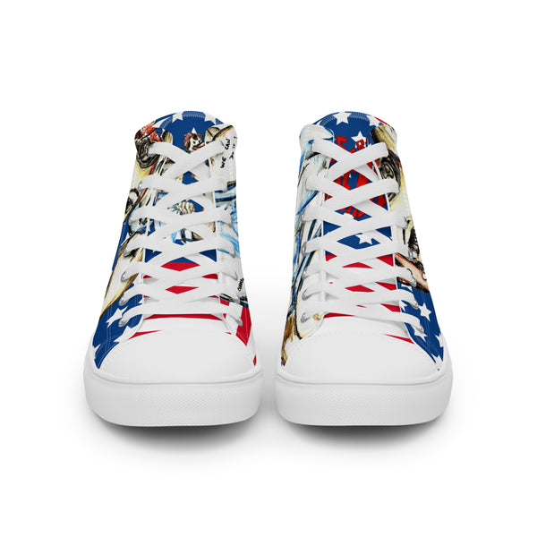 Liberté Chérie™ | <b>Baskets Féministes Hautes En Toile Homme We Can Do it</b>