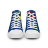 Liberté Chérie™ | <b>Baskets Féministes Hautes En Toile Homme Girl Power Marine</b>