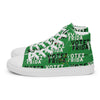 Liberté Chérie™ | <b>Baskets Féministes Hautes En Toile Homme Votez Frida Vert</b>