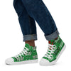 Liberté Chérie™ | <b>Baskets Féministes Hautes En Toile Homme Votez Frida Vert</b>