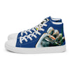 Liberté Chérie™ | <b>Baskets Féministes Hautes En Toile Homme Girl Power Marine</b>