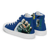 Liberté Chérie™ | <b>Baskets Féministes Hautes En Toile Homme Girl Power Marine</b>