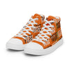 Liberté Chérie™ | <b>Baskets Féministes Hautes En Toile Homme Votez Frida Orange</b>