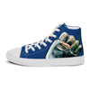 Liberté Chérie™ | <b>Baskets Féministes Hautes En Toile Homme Girl Power Marine</b>