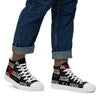Liberté Chérie™ | <b>Baskets Féministes Hautes En Toile Homme Votez Simone Noire</b>