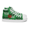 Liberté Chérie™ | <b>Baskets Féministes Hautes En Toile Homme Votez Frida Vert</b>