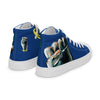 Liberté Chérie™ | <b>Baskets Féministes Hautes En Toile Homme Girl Power Marine</b>
