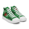 Liberté Chérie™ | <b>Baskets Féministes Hautes En Toile Homme Votez Frida Vert</b>