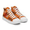 Liberté Chérie™ | <b>Baskets Féministes Hautes En Toile Homme Votez Frida Orange</b>