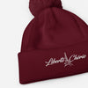 Liberté Chérie™ | <b>Bonnet Féministe À Pompon Acrylique Tricot Double Liberté Chérie</b>