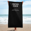 Liberté Chérie™ | <b>Serviette Féministe Votez Coco Noire</b>
