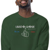 Liberté Chérie™ | <b>Sweat Féministe Bio Raglan Être Soi-Même Écureuil</b>