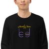 Liberté Chérie™ | <b>Sweat Féministe Brodé Lc By Lc Violet Jaune</b>