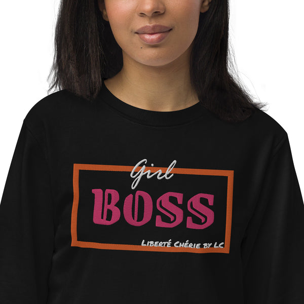 Liberté Chérie™ | <b>Sweat Féministe Brodé Girl Boss</b>